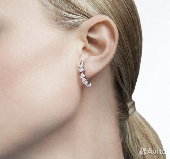 Серьги с кристалами swarovski
