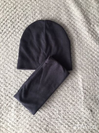 Шапка и снуд для мальчика размер 47-50