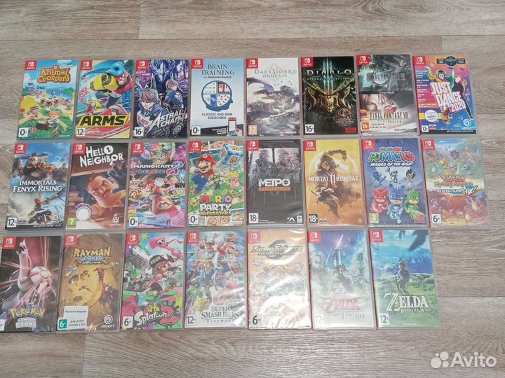 Картриджи nintendo switch