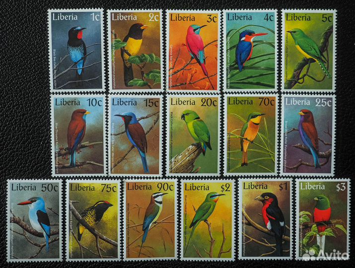 Марки не гашеные фауна 3