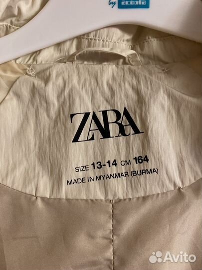 Плащ ветровка для девочки zara 164