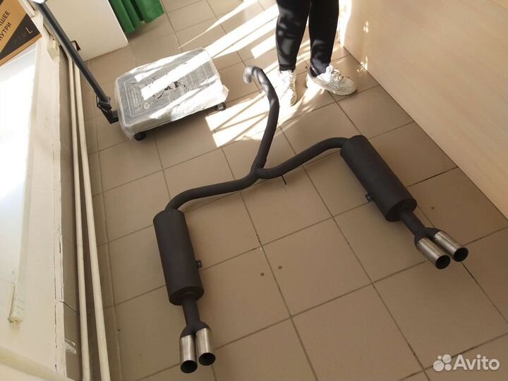 Раздвоенный глушитель ваз 2101-03-05-06-07