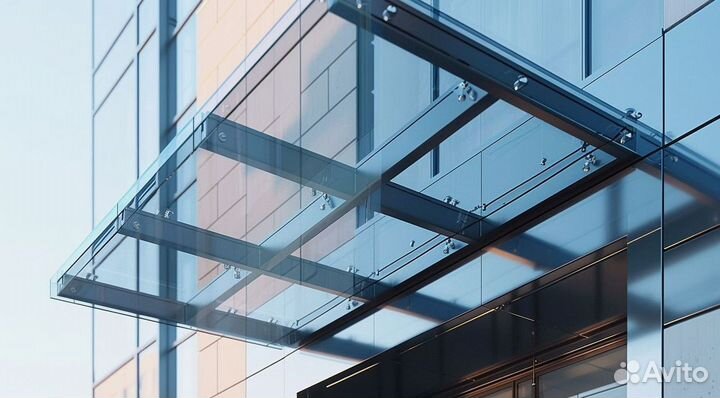 Стеклянный навес