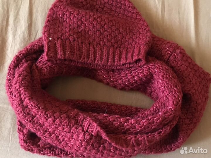 Комплект шапка и снуд