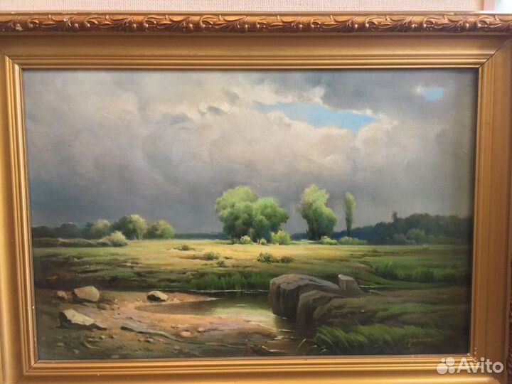 Картина маслом на холсте в раме