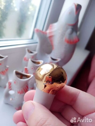 Графин штофф с рюмками СССР Рыба