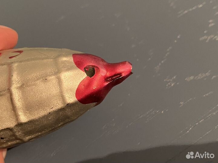 Ёлочная игрушка СССР дирижабль