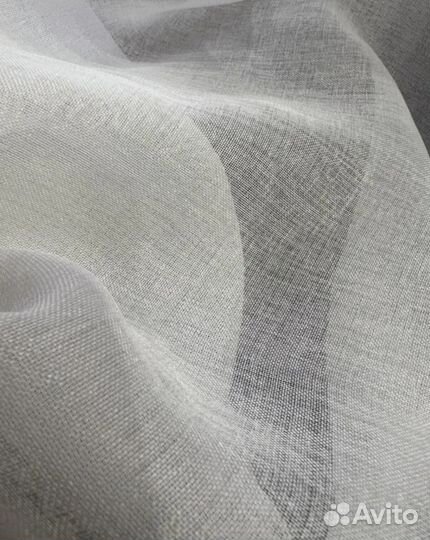 Тюль новая под лён с утяжелителем