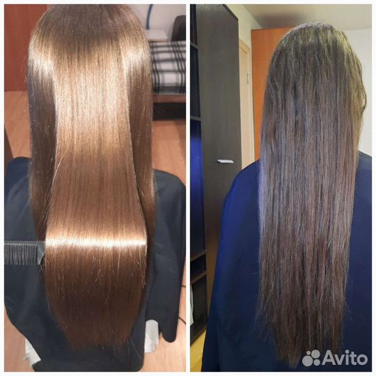 Кератиновое выпрямление волос,ботокс,пилинг