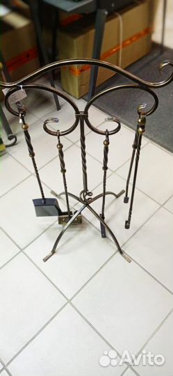 Кованый каминный набор