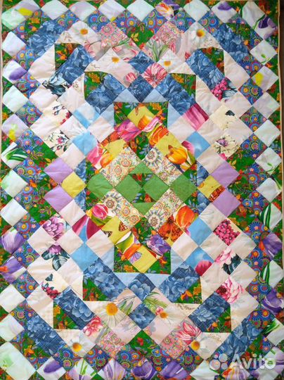 N1,2Покрывало/одеяло Пэчворк. 2 шт. 135*190 Новое