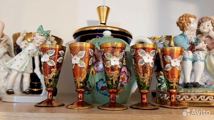 Рюмки ликёрные. Цветное стекло СССР