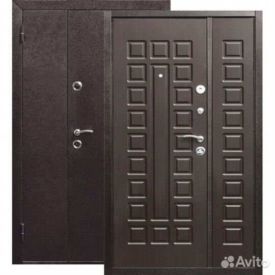 Двери входные двустворчатые
