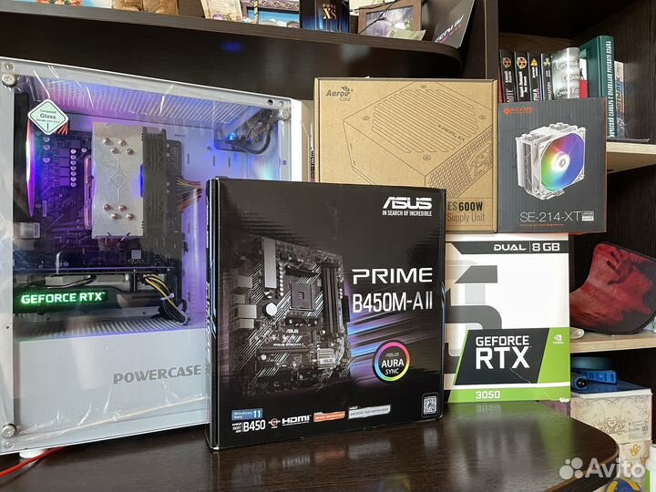 Игровой пк RTX 3050/Ryzen 5 5500/16GB/SSD M.2