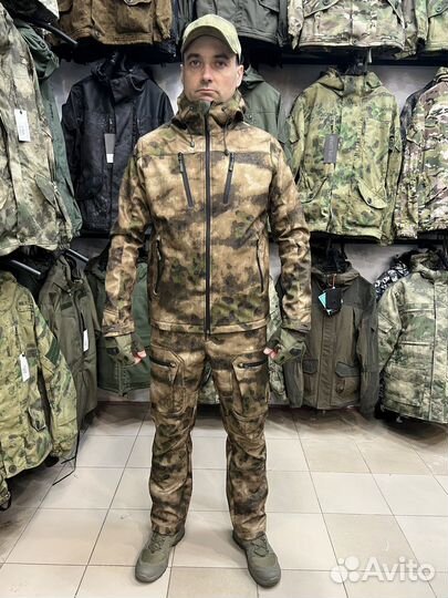Мужской костюм Softshell мох от Snow Bars