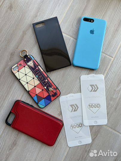 Чехол стекло на iPhone 8 plus