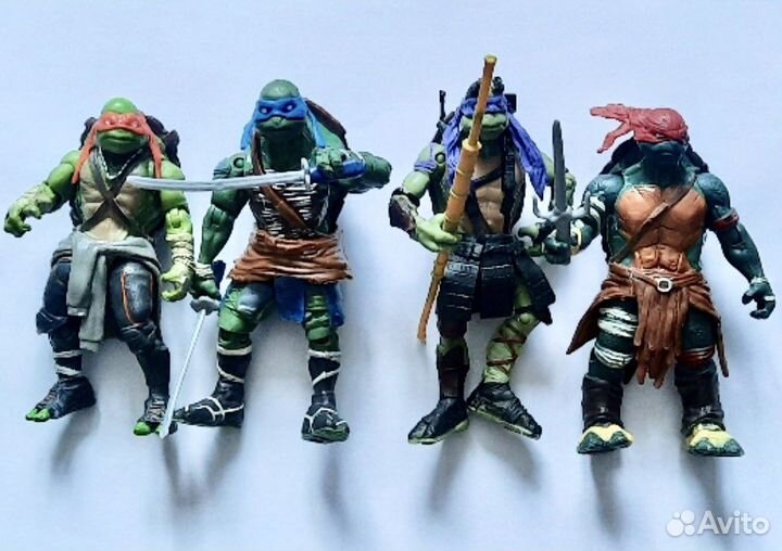 Набор Черепашки Ниндзя 4шт/Донателло/Майк/Лео/Раф