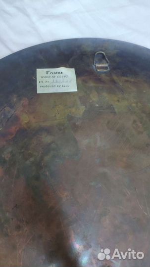 Поднос латунь