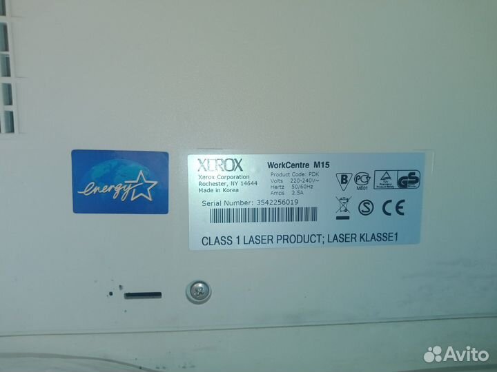 Мфу Xerox M15 лазерный (принтер сканер копир)