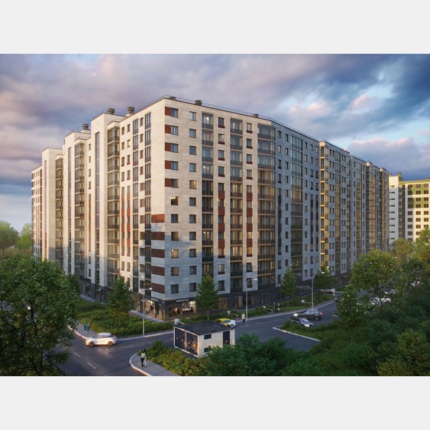 1-к. квартира, 37,8 м², 3/12 эт.