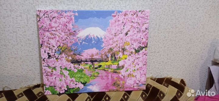 Картина нарисованная по номерам