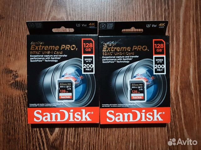 128Gb SanDisk Extreme Pro sdxc UHS-I U3 V30 200/90