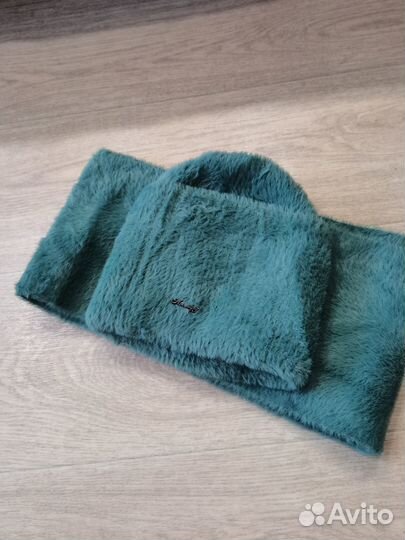 Комплект шапка и снуд женский