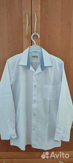 Рубашка белая для подростка 158-164