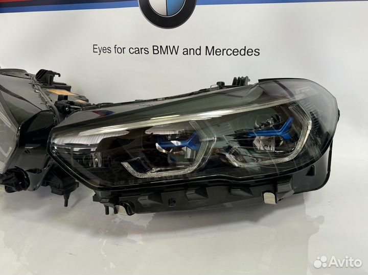 Фары комплект на BMW G05 G06 laser Shadow line