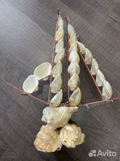 Кораблик из ракушек