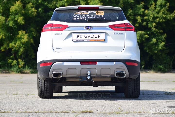 Фаркоп под квадрат Geely Atlas