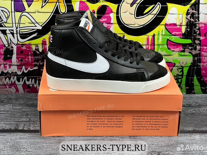 Кроссовки Nike Blazer Mid 77 Black Sail (36-45)