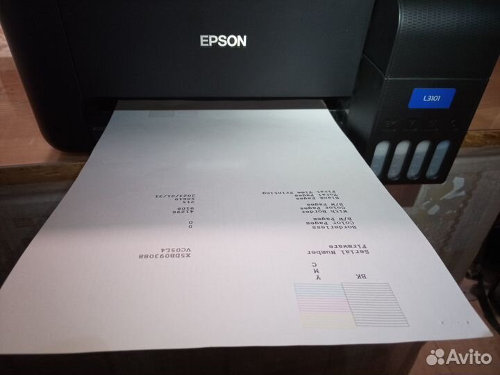 Мфу струйное Epson L3101 с снпч отличное состояние