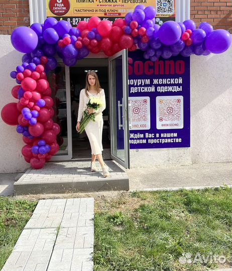 Воздушные шары на открытие магазина