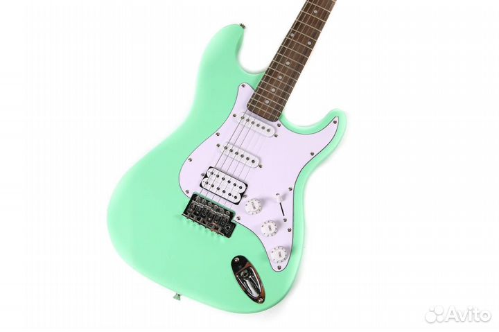 Fabio ST200 pack matt Mentol Комплект (электрогитара S/S/H, комбоусилитель MG-10, тюнер, чехол, реме