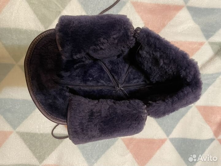 Шапка из дубленки (натуральная кожа)