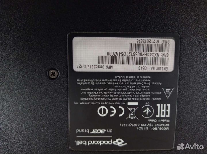 Ноутбук packard bell