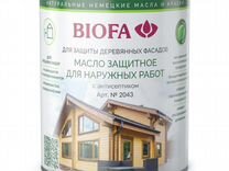 Натуральные защитные масла для дерева Biofa