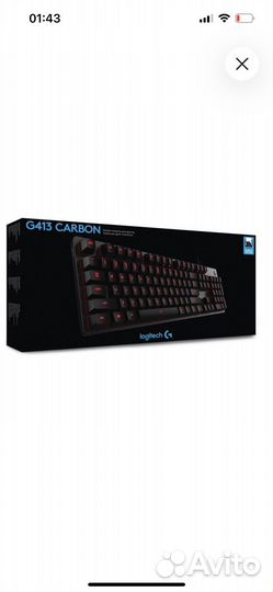 Механическая Клавиатура logitech g413 carbon