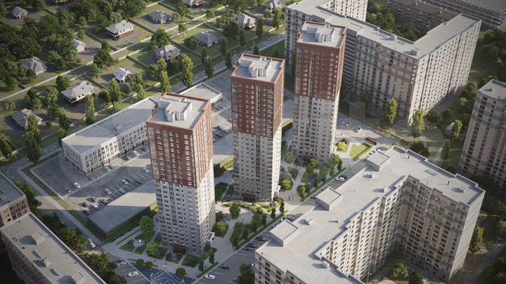 2-к. квартира, 46,2 м², 9/25 эт.