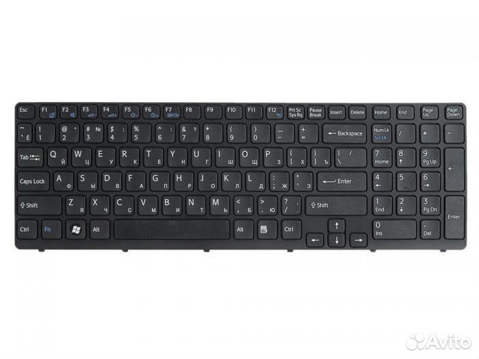 Клавиатура для ноутбука Sony SVE15 SVE17 черная с