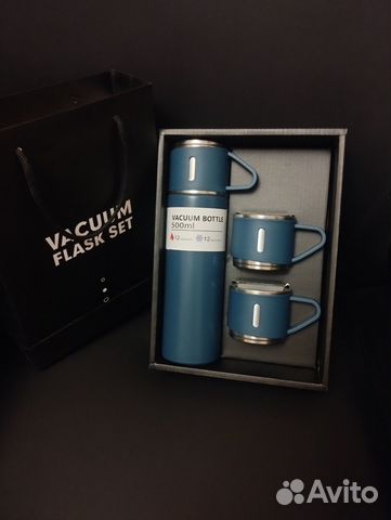 Термос и 3 кружки. Подарочный набор