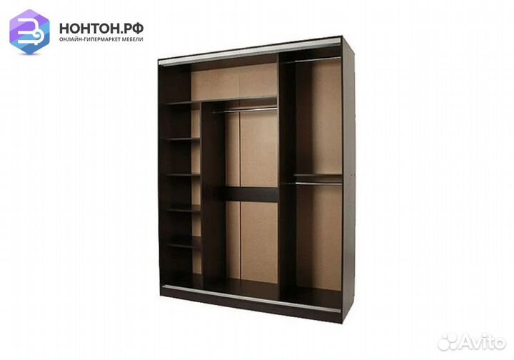 Шкаф-купе Бассо 4-600 бабочки венге