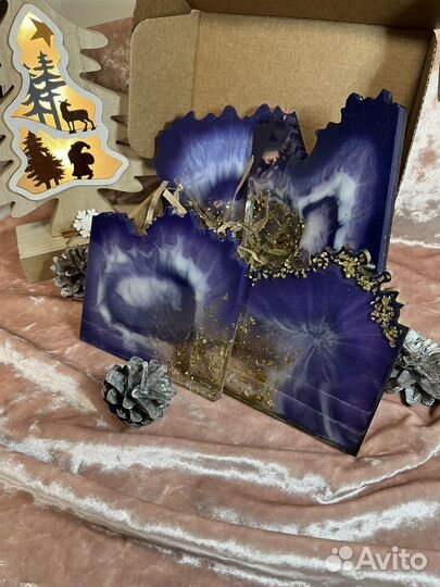 Подстаканники из эпоксидной смолы