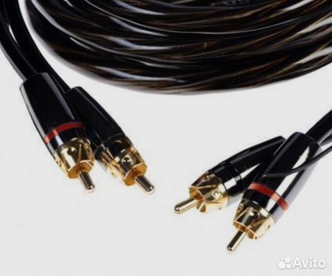 Межблочный кабель 2RCA 5 метров новый