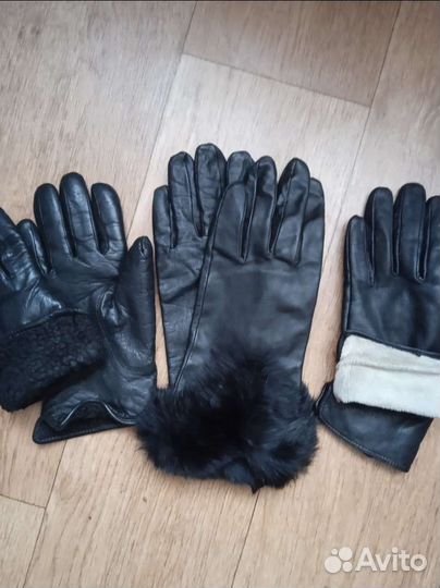 Перчатки кожаные