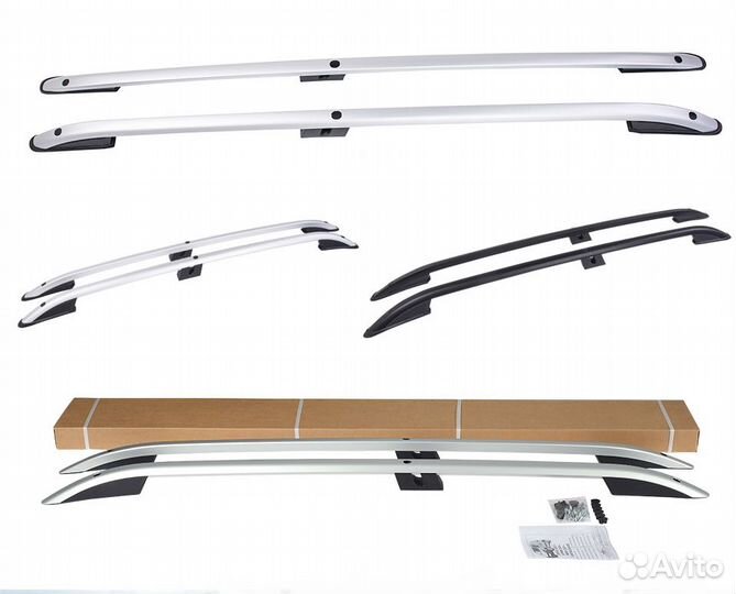 Рейлинги, дуги Citroen Berlingo 2008-нв (чёрные)