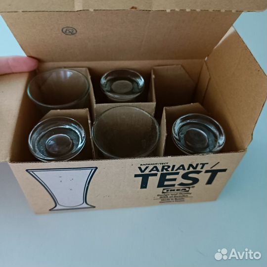 Стопки стеклянные IKEA