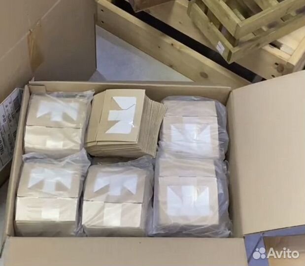 Крафт коробки с окошком