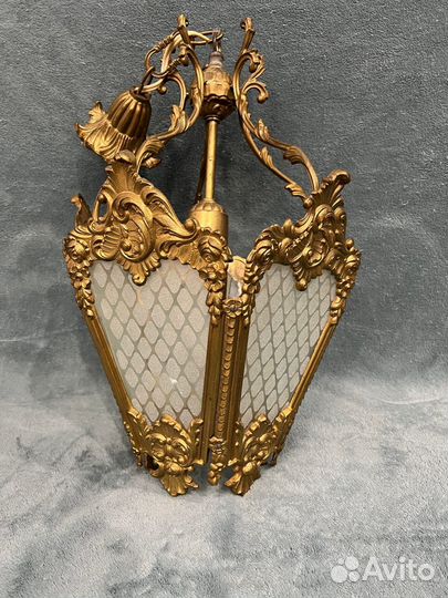 Люстра бронзовая